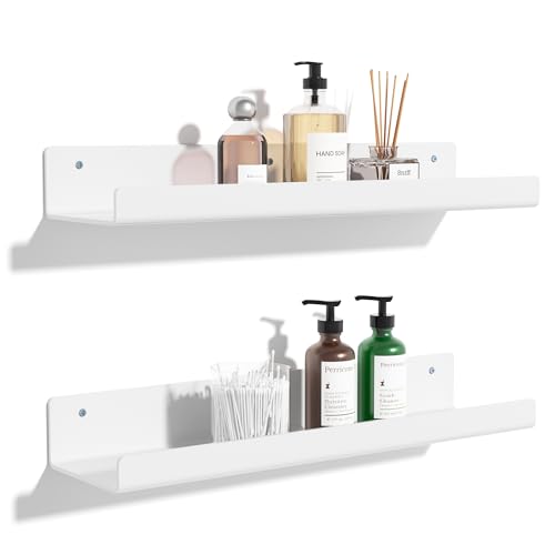 2 Pcs 15" Acrylic Shelves for Wall Organize and Display (2 Count)