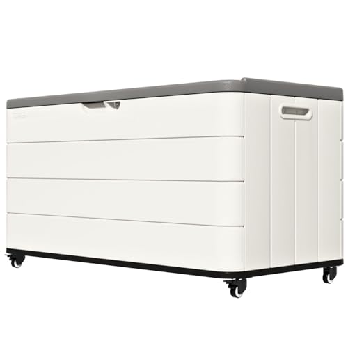 110 Gallon Outdoor Deck Box with Wheels