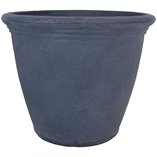 Sunnydaze Anjelica 20'' Large Plastic Planter Pot for Plants (4 Count)
