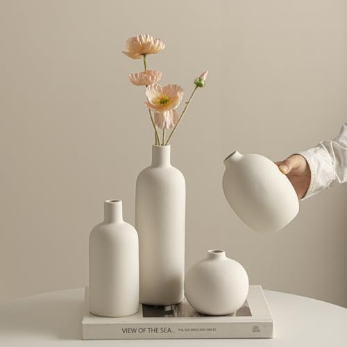 Modern Ceramic Vase Set (4 Count)