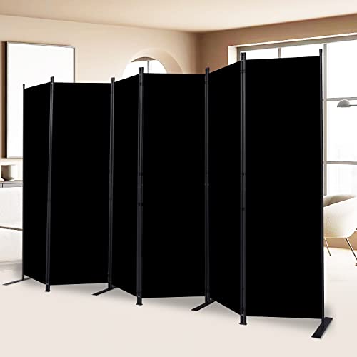 6 Panel Wide Room Divider Wall Screen for Room Separation