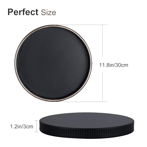 Round Decorative Tray for Coffee Table