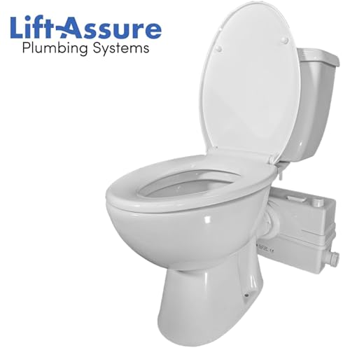 800W 1+HP American Elongated Macerating Toilet Kit with Macerator Pump for Basement Toilet System