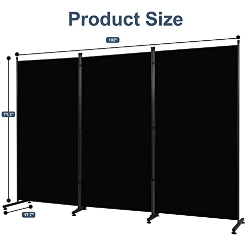3 Panel Folding Room Divider