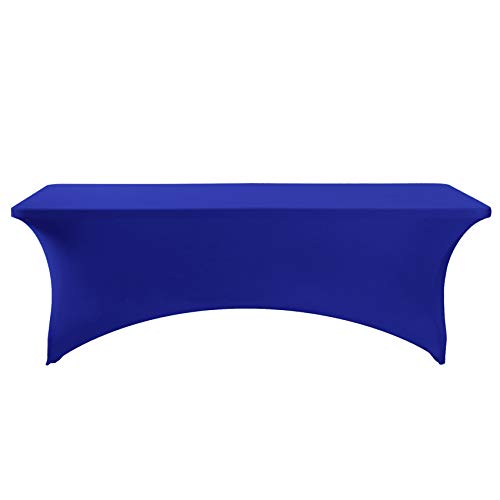 Spandex Table Cover for 8FT or 4ft or 6ft Table Universal Fitted Stretch Tablecloth for Party