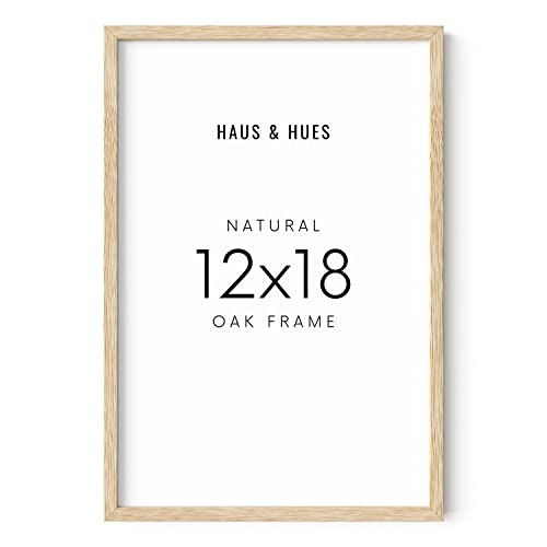 Beige Oak Wood 12x18 Picture Frame