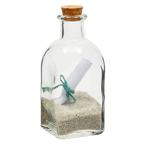 12 Pack Mini Glass Bottles with Cork Lids (12 Count)