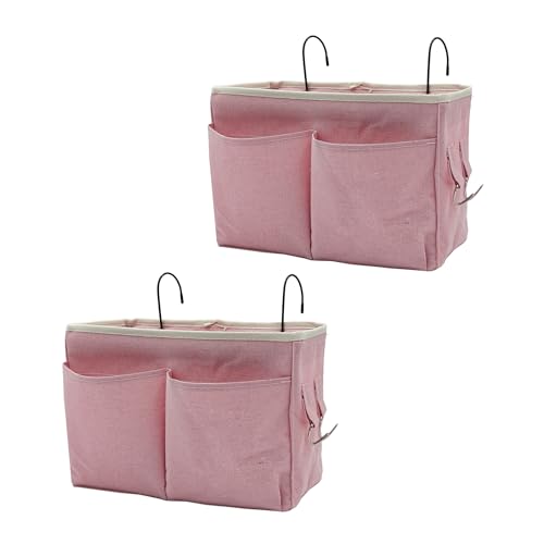 2 Pack Bedside Caddy Bedside Hanging Storage Basket Multi (2 Count)