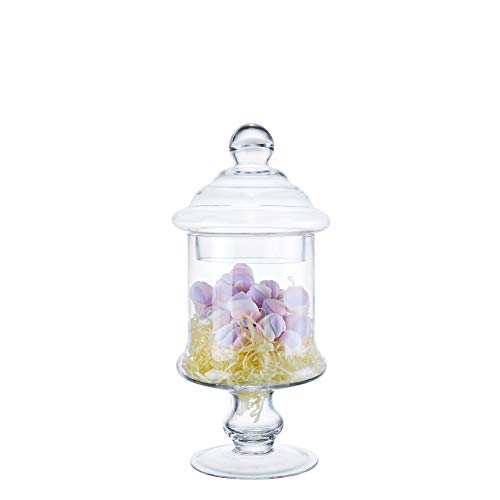 Clear Glass Apothecary Jar Decorative Candy Buffet Jars Elegant Glass Storage Containers