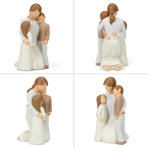 Mom and 2 Kids Figurines
