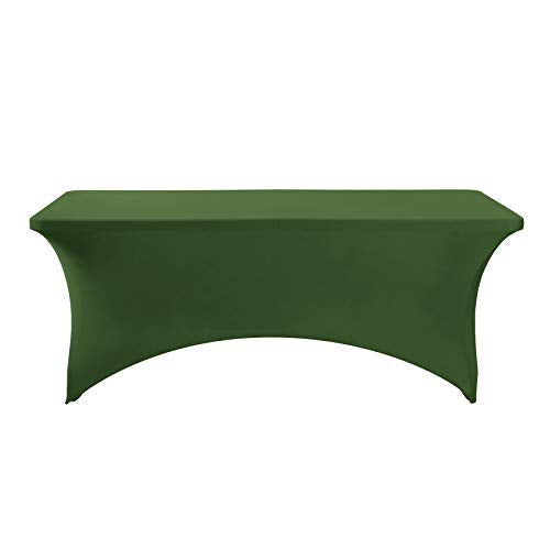 Spandex Table Cover for 6Ft or 4fT or 8ft Table Universal Fitted Stretch Tablecloth for Party
