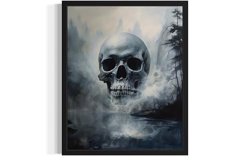 Foggy Skull Poster Art Print
