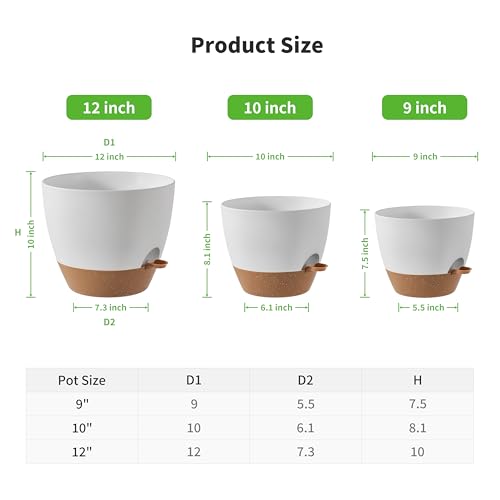 3 Pack Large Planter Pots (3 Count)