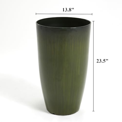 Garden 23.5" H. Large Plastic Planters (2 Count)