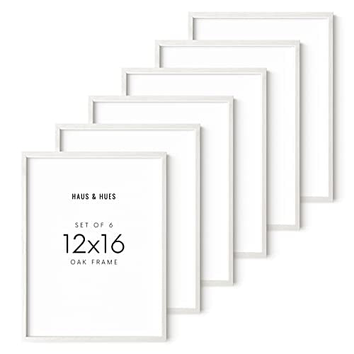White Oak Wood 12x16 Picture Frames (6 Count)