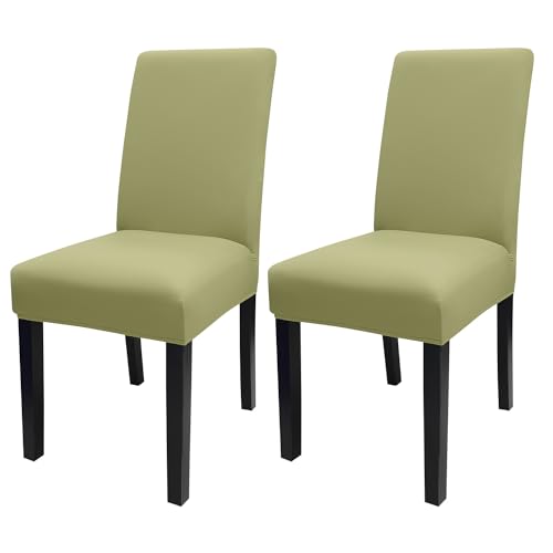 Sage Green Chair Covers for Dining Room Set of 2