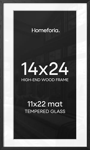 14x24 Black Oak Picture Frame