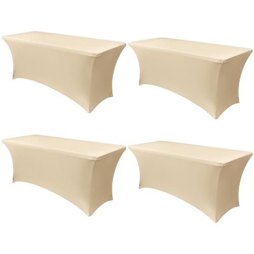6ft Stretch Spandex Table Cover (4 Count)