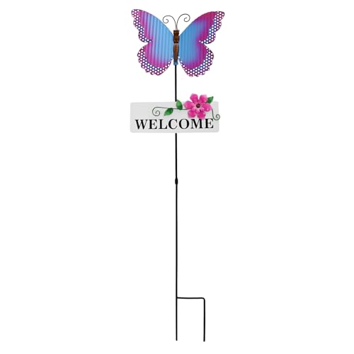 Metal Butterfly Garden Stake