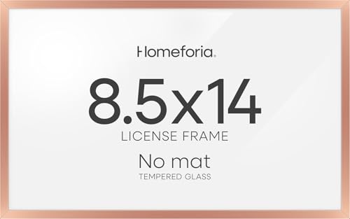 8.5x14 Rose Marriage License Frame (2 Count)