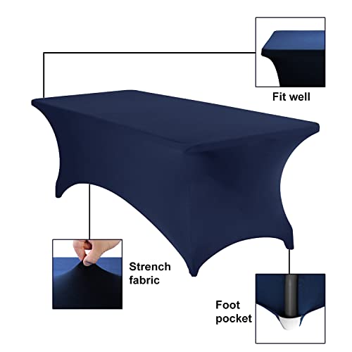 Spandex 8ft Waterproof Table Cover for Party