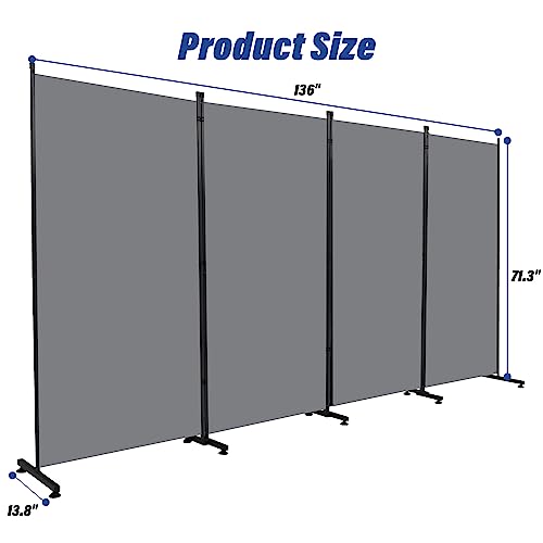 4 Panel Folding Room Divider