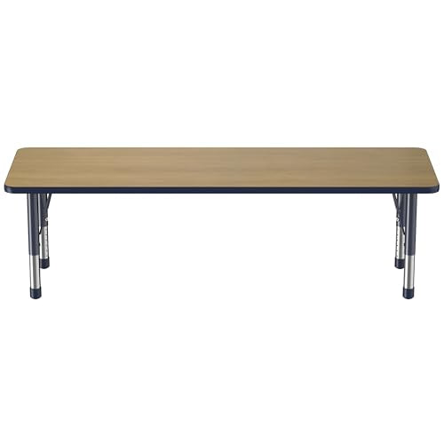 FDP 24" x 72" Rectangle Table with Chunky Legs