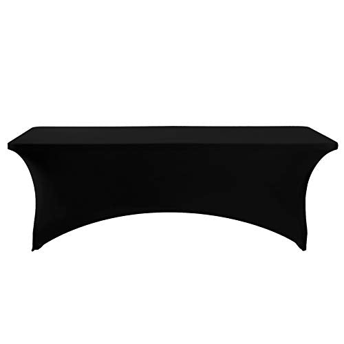 Spandex Table Cover for 8FT or 4ft or 6ft Table Universal Fitted Stretch Tablecloth for Party