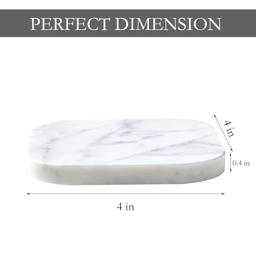 100% Marble Tile Coasters (4 Count)