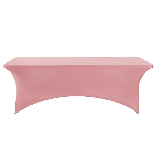 Spandex Table Cover for 8FT or 4ft or 6ft Table Universal Fitted Stretch Tablecloth for Party