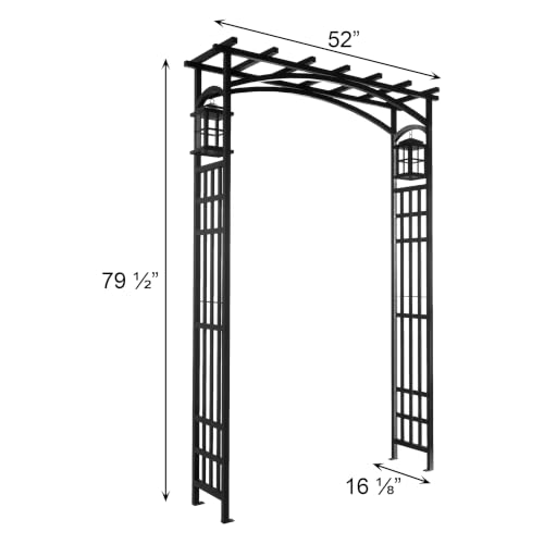 84303 Mission Garden Arbor with Lanterns