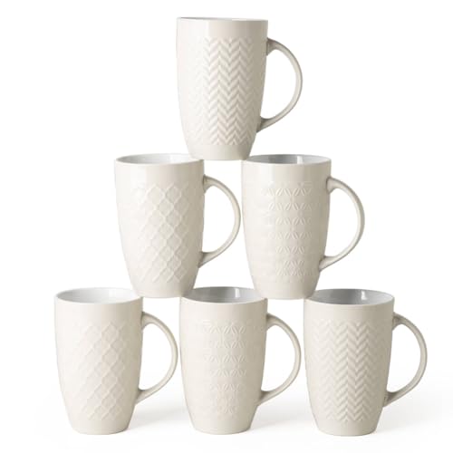 20 oz Large Coffee Mugs Set of 6 (6 Count)