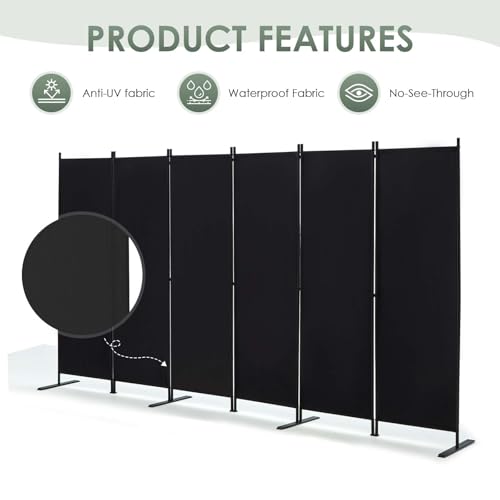6 Panel Room Divider (6 Count)