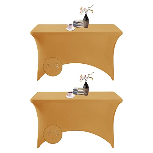 2Pack Spandex Waterproof Table Covers 4ft (2 Count)