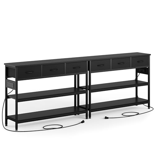 2 Pack Entryway Table with Outlets (2 Count)