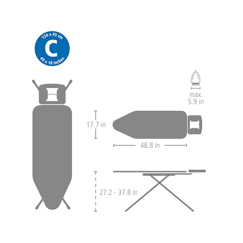 XL Comfort Ironing Board with Solid Steam Iron Rest