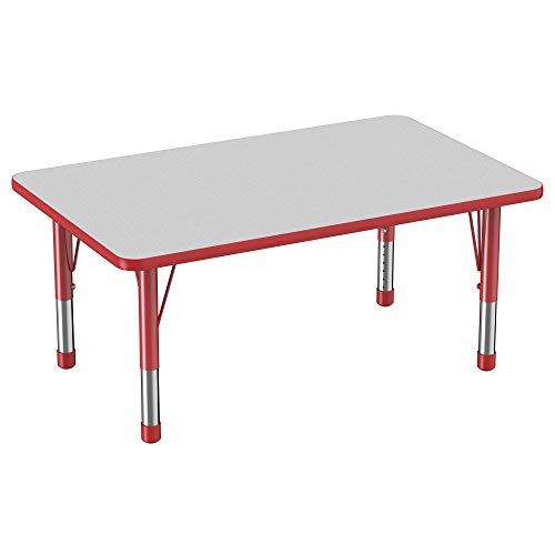 FDP 30" x 48" Rectangle Table with Chunky Legs