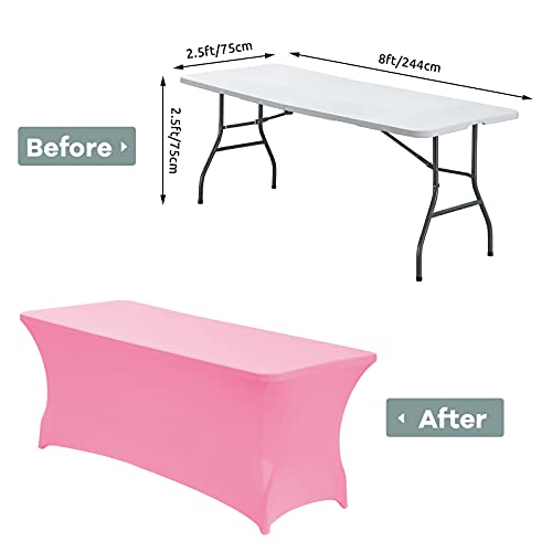 8FT Stretch Spandex Fitted Tablecloth