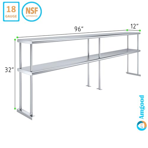 96 Inch Double Tier Overshelf (2 Count)