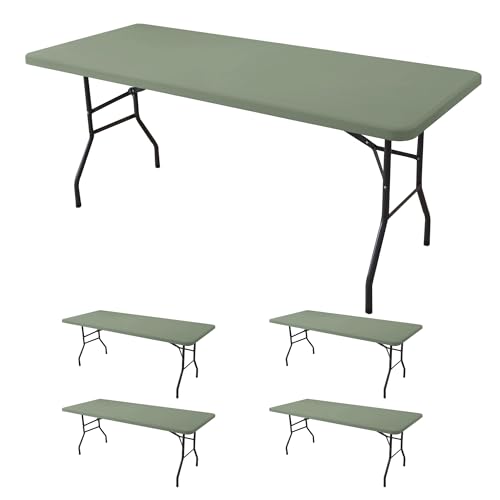 Fitted Tablecloth for 8 Foot Rectangle Tables (4 Count)