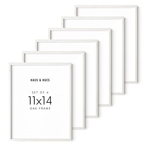 White Oak Wood 11x14 Picture Frames (6 Count)