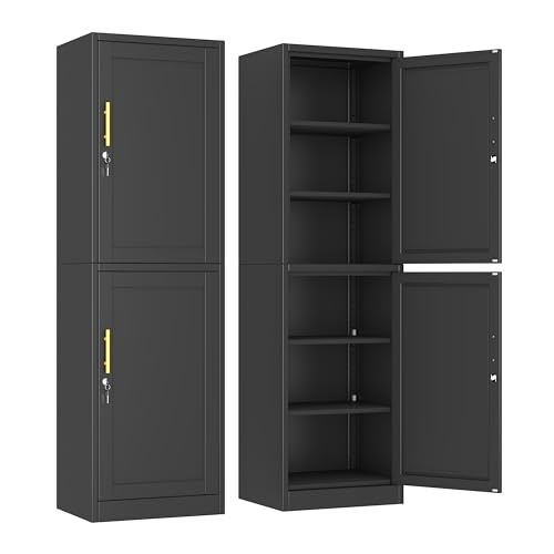 Metal Locker Tall Narrow Storage Cabinet