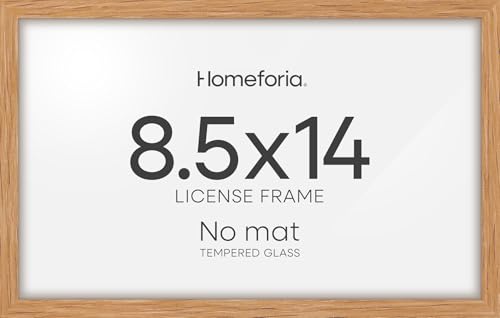 8.5x14 Natural Oak Marriage License Frame (3 Count)