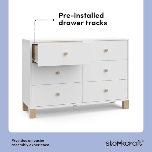 California 6 Drawer Double Dresser