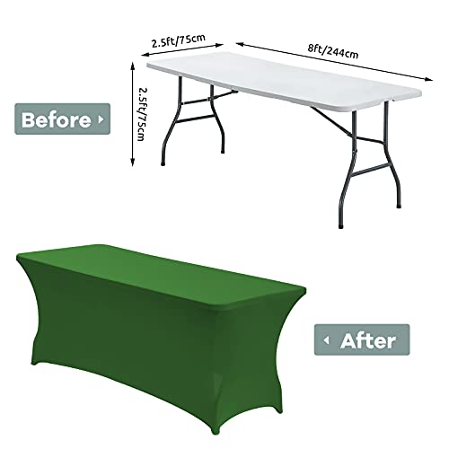 8FT Spandex Fitted Tablecloth