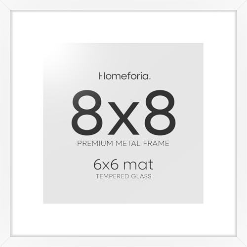 8x8 White Picture Frame