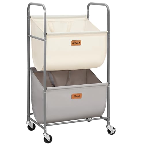 80 Liters Vertical Rolling Laundry Hamper