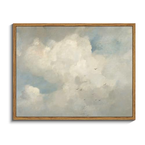 Framed Canvas Wall Art Vintage Decor