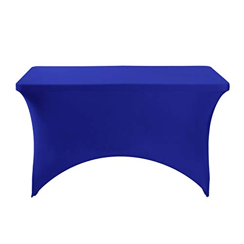 Spandex Table Cover for 4FT or 6ft or 8ft Table Universal Fitted Stretch Tablecloth for Party
