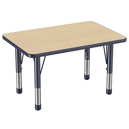 FDP 24" x 36" Rectangle Table with Chunky Legs